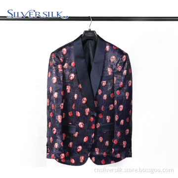 Europäischer Stil Großhandel Blumen Smoking Herren Anzüge Custom